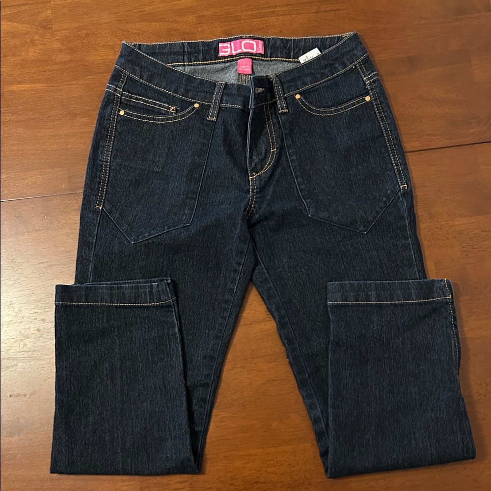 GLO Jeans Dark Blue with Pink Tag